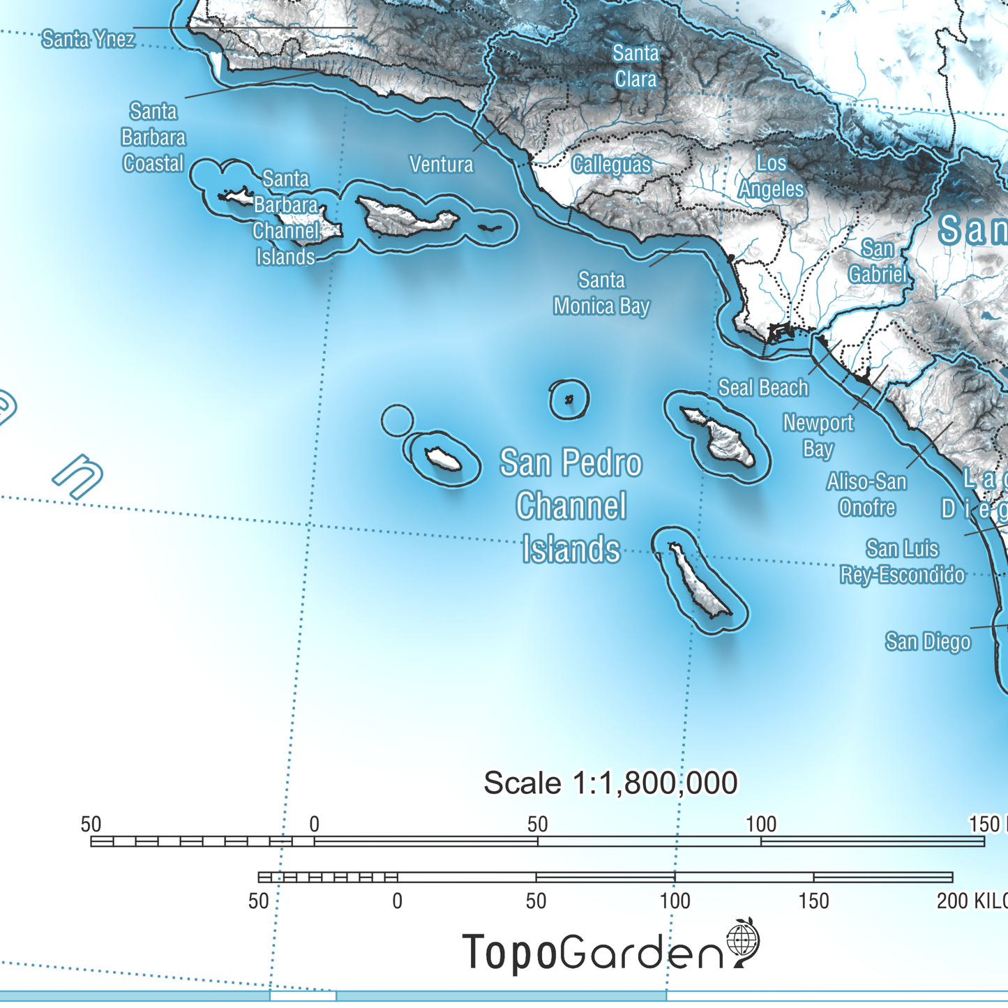 California, USA | Hydrologic Map