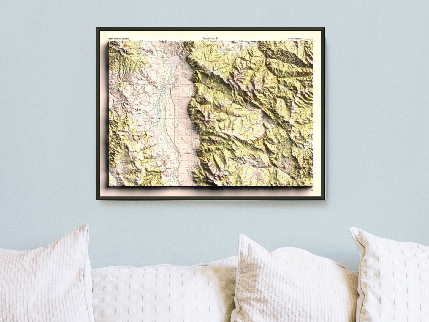 1989 Ennis, MT | 30'x60' Shaded Historic USGS Map