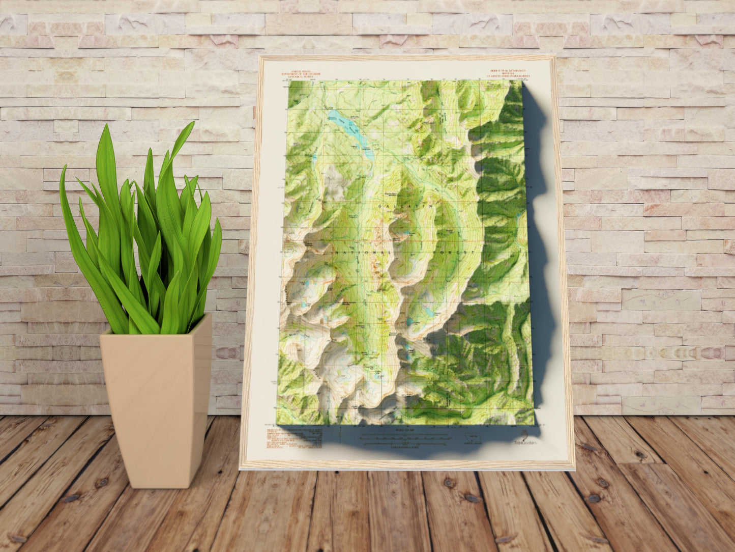 1988 Hyalite Canyon, MT | 7.5'x7.5' Shaded Historic USGS Map