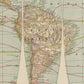 1887 Twelve Inch Globe Map | Flat World Globe