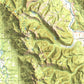 1914 Nyack | Jewel Basin, Flathead Alps & Glacier National Park, MT | 30'x30' Shaded Historic USGS Map