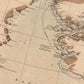 North America Polar Region Map | 1903 Exploration Routes from Baffin Bay to The Lincoln Sea