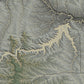 Colorful Hypsometric Maps of Montana | Hydrology, Roads, Contours and Shading