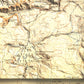 1911 Yellowstone National Park | Gallatin / NW Yellowstone | 30'x30' Shaded Historic USGS Map