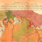 1878 Yellowstone Geologic Map | Enhanced and Remastered | Tapestry and Duvet