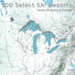 North America Ski Resort Map | 100 Select Ski Resorts