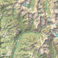 Crazy Mountains, MT | Shaded Topographic Map