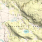 1986 Yellowstone National Park | Canyon & Hayden Valley | 7.5'x7.5' Shaded Historic USGS Map