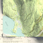 1959 Yellowstone National Park | Yellowstone Lake | 15'x15' Shaded Historic USGS Map