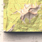 1950 Big Sky, MT | 15'x15' Shaded Historic USGS Map