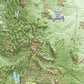 Conservation Areas of The USA and Canada | Shaded Relief Map with National Parks, Forests and Wildlife Management Areas