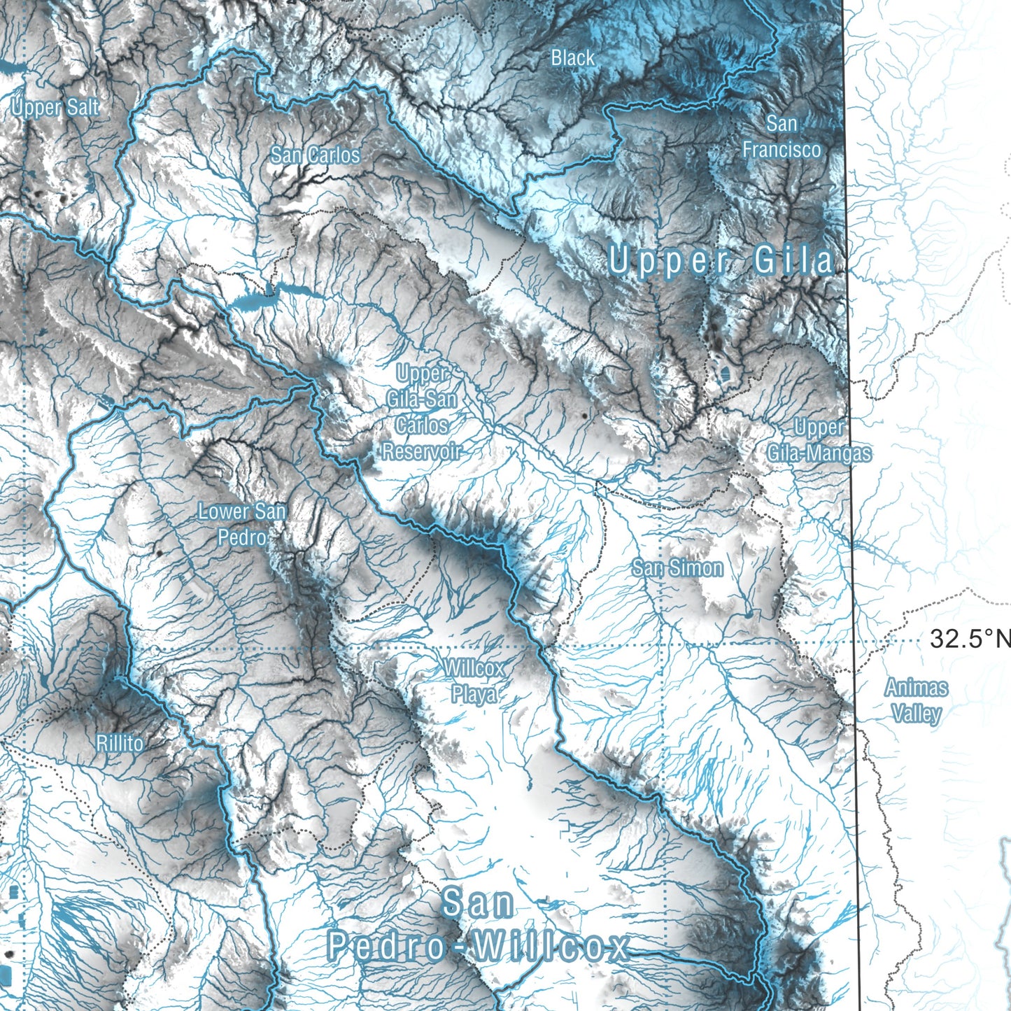 Arizona, USA | Hydrologic Map