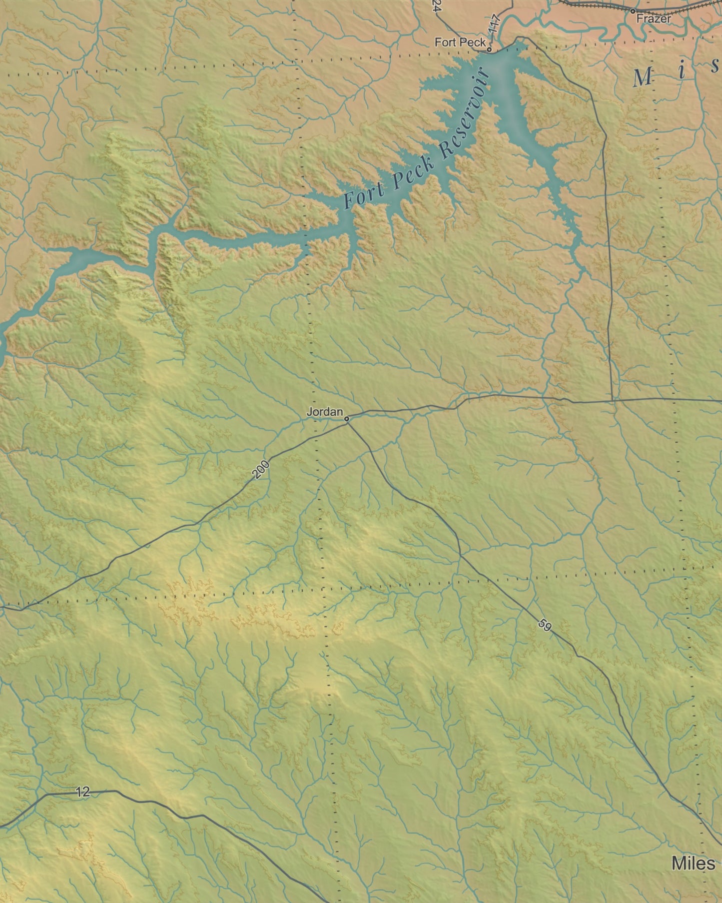 Montana Ranges and Rivers | Ultimate Topographic Map of Montana