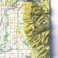 1981 Kalispell, MT | 30'x60' Shaded Historic USGS Map