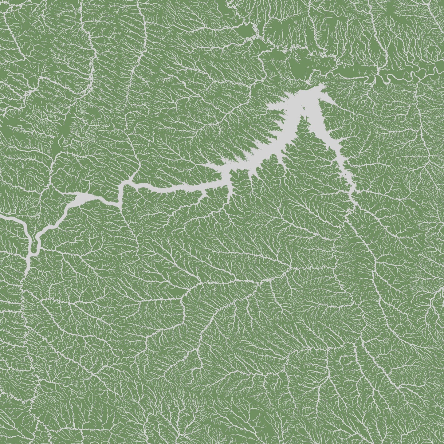 Hydrologic Flowlines | Lakes, Streams and Rivers | Duvets and Tapestry