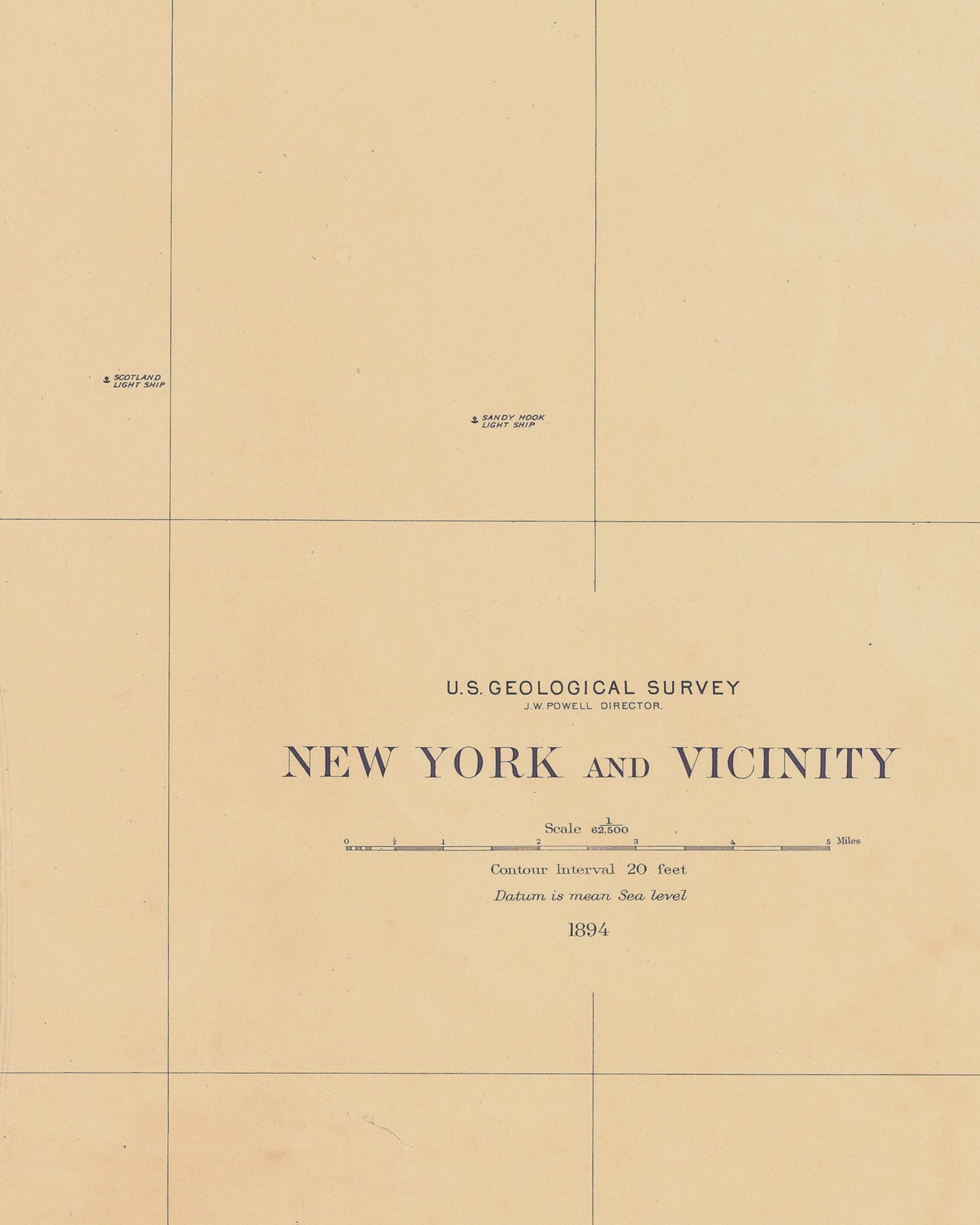 1895 New York City Map | Historic Topographic Map