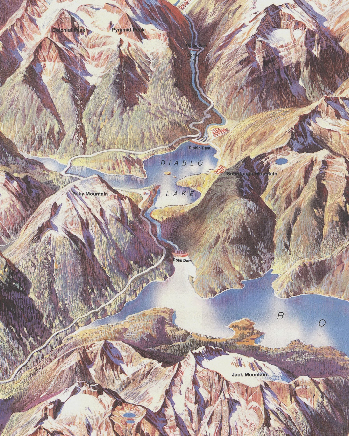 1984 North Cascades National Park | Panoramic Map