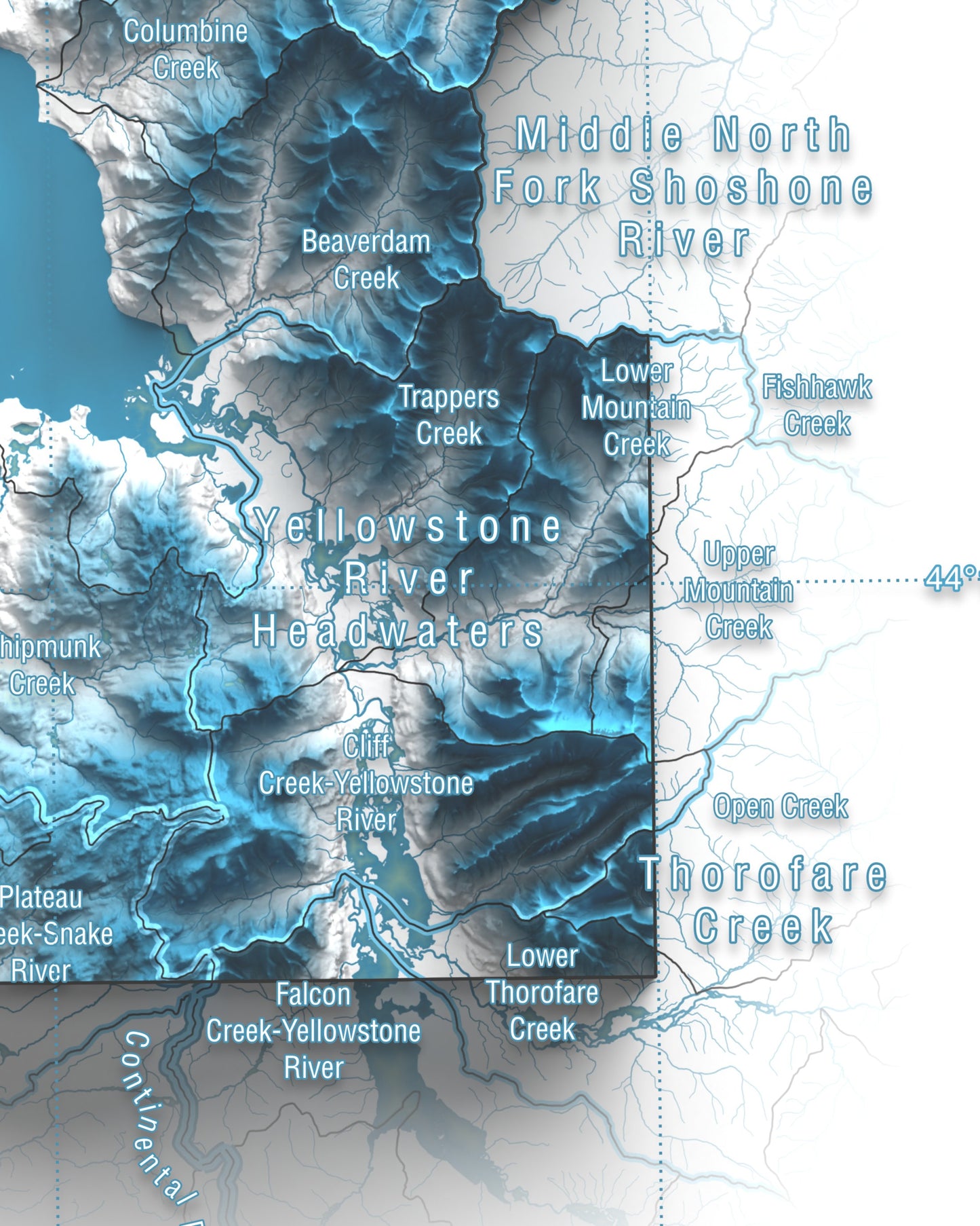 Yellowstone National Park | Hydrologic Map