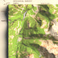 1959 Cooke City, MT | 15'x15' Shaded Historic USGS Map