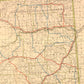 1926 Topographic Highway Map of Montana