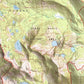 1994 Jewel Basin, MT | 7.5"x7.5" Shaded Historic USGS Map Composite