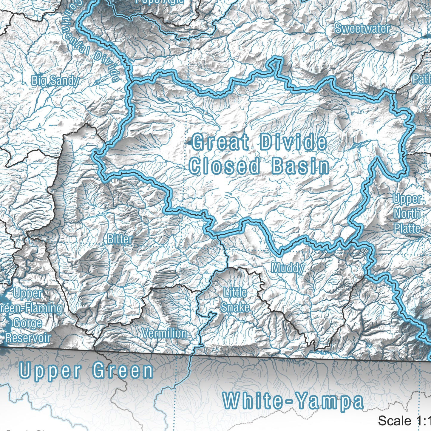 Wyoming, USA | Hydrologic Map