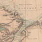 North America Polar Region Map | 1903 Exploration Routes from Baffin Bay to The Lincoln Sea