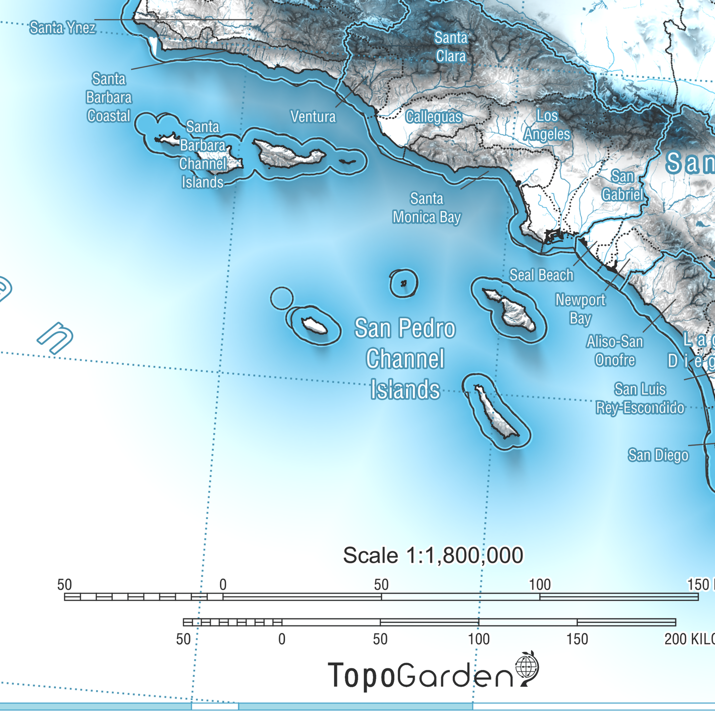 California, USA | Hydrologic Map