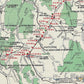 Lewis and Clarke in The Rocky Mountains | Historic Topographic Map