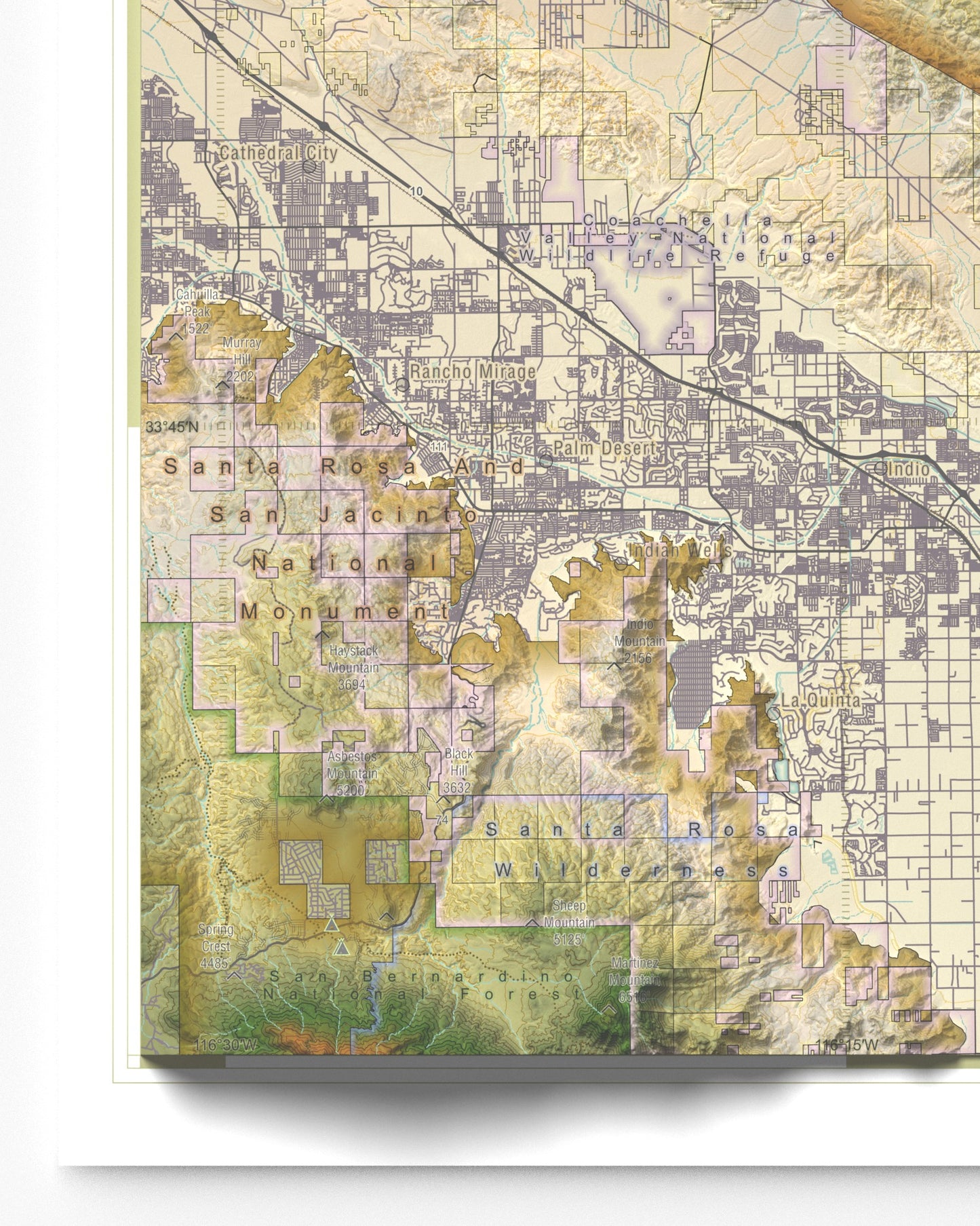 Joshua Tree National Park | Topographic Recreation Map