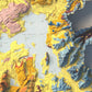 Yellowstone National Park | Historic Shaded 2001 Geologic Map