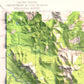 1936 Silvertip Mtn & Bob Marshall Wilderness, MT | 30'x30' Shaded Historic USGS Map