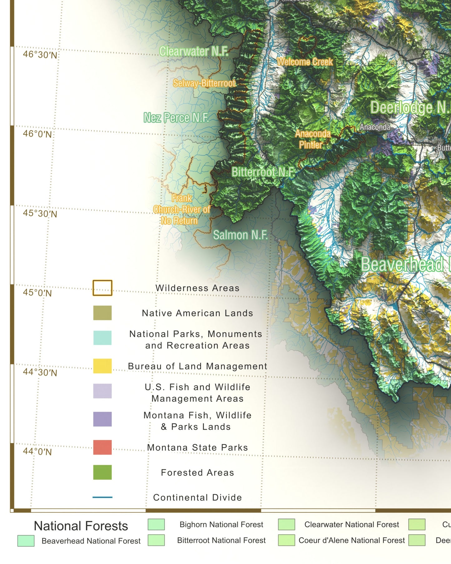 Montana, USA | Public Lands Map