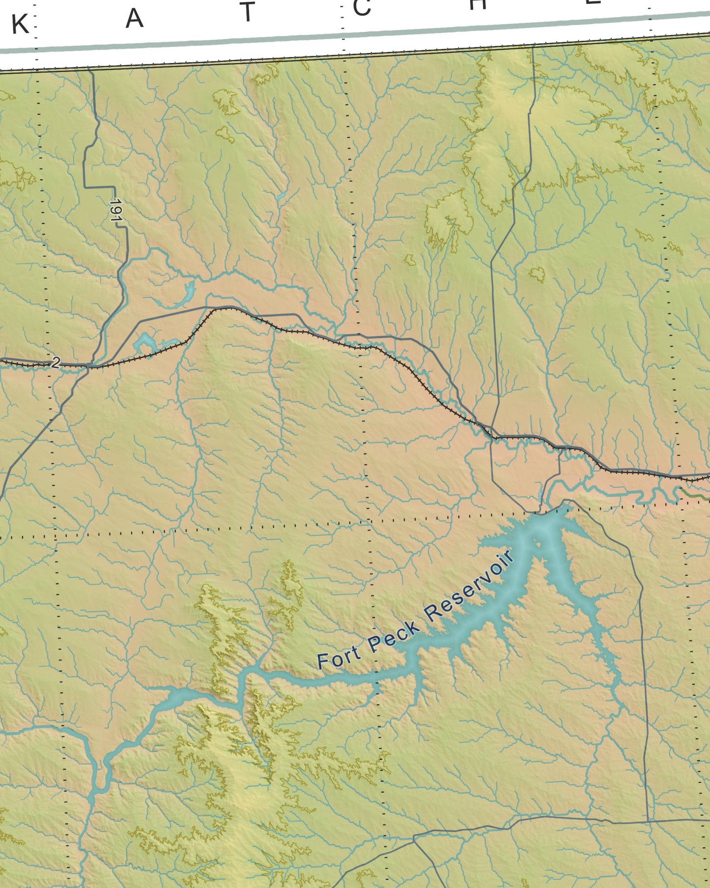 Montana Ranges and Rivers | Ultimate Topographic Map of Montana