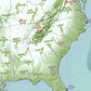 Conservation Areas of The USA and Canada | Shaded Relief Map with National Parks, Forests and Wildlife Management Areas