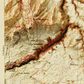 1911 Yellowstone National Park, WY | Canyon | 30'x30' Shaded Historic USGS Map