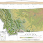 Montana Ranges and Rivers | Topographic Map of Montana