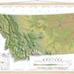 Montana Ranges and Rivers | Topographic Map of Montana