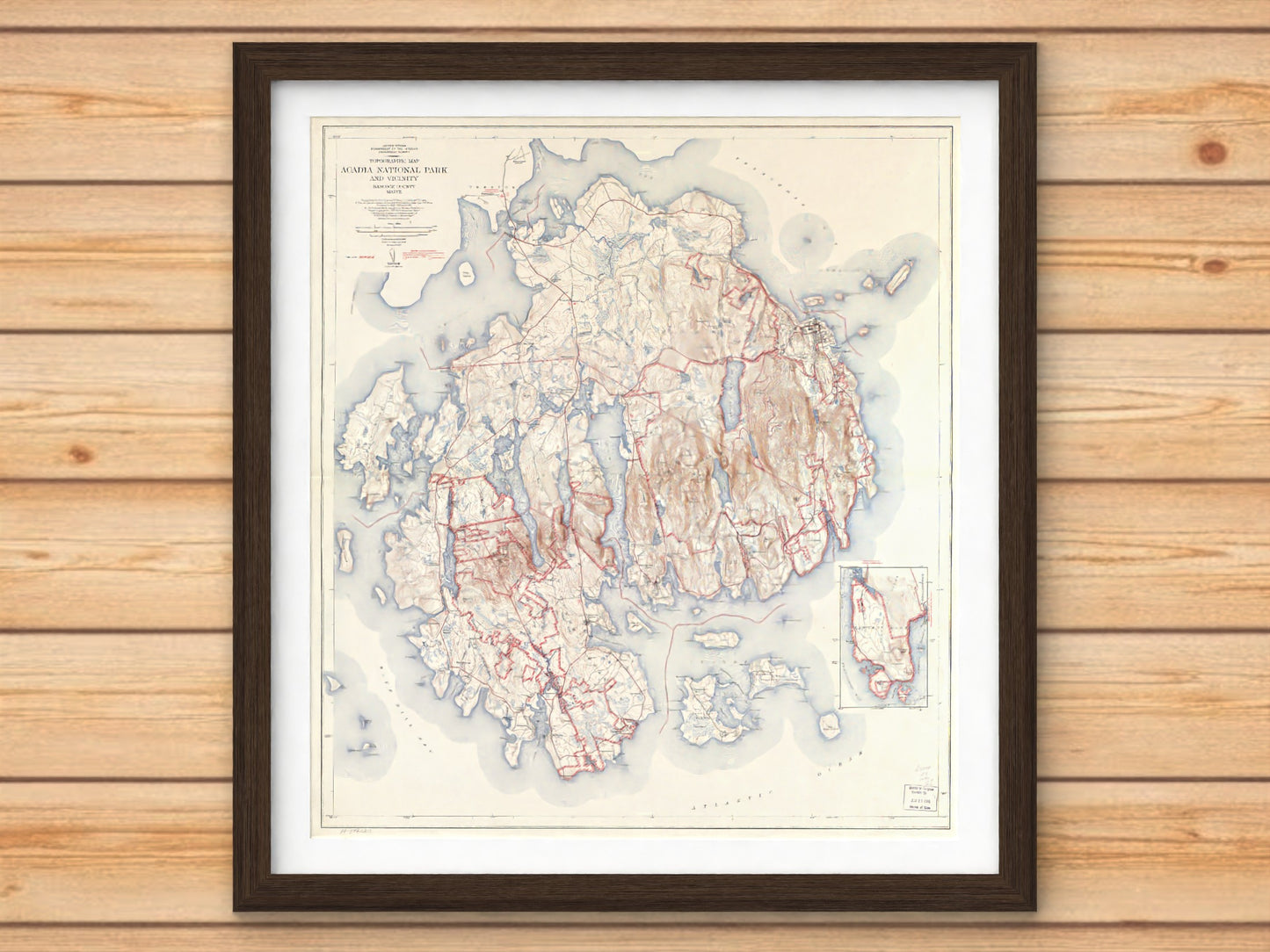 1942 Acadia National Park | USGS Historic Topographic Map