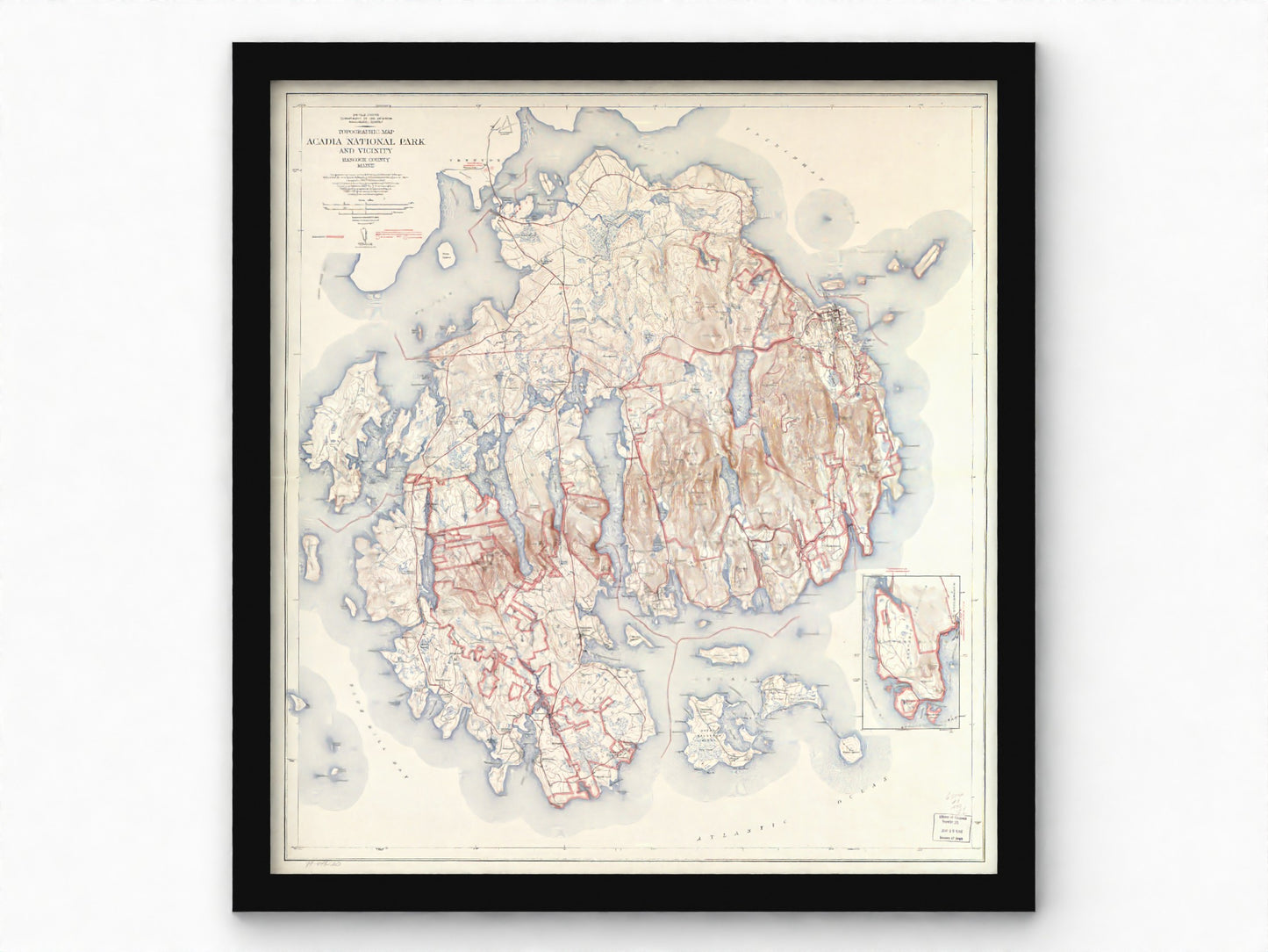 1942 Acadia National Park | USGS Historic Topographic Map