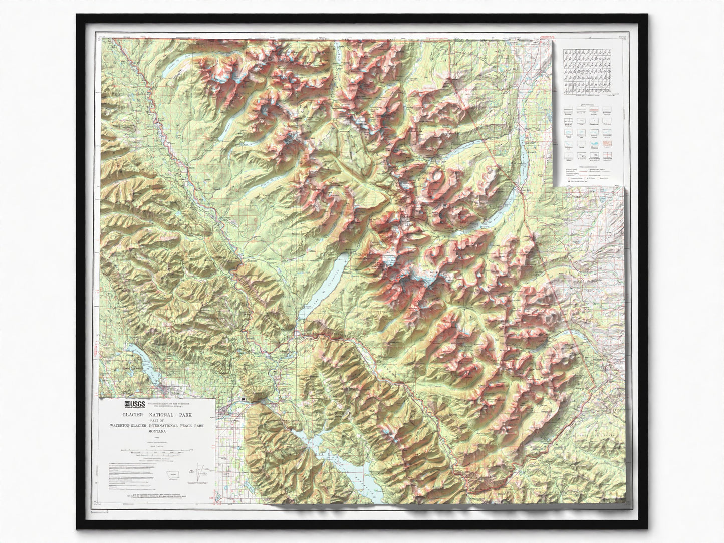 1998 Glacier National Park | Topographic USGS Map