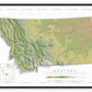 Montana Ranges and Rivers | Ultimate Topographic Map of Montana
