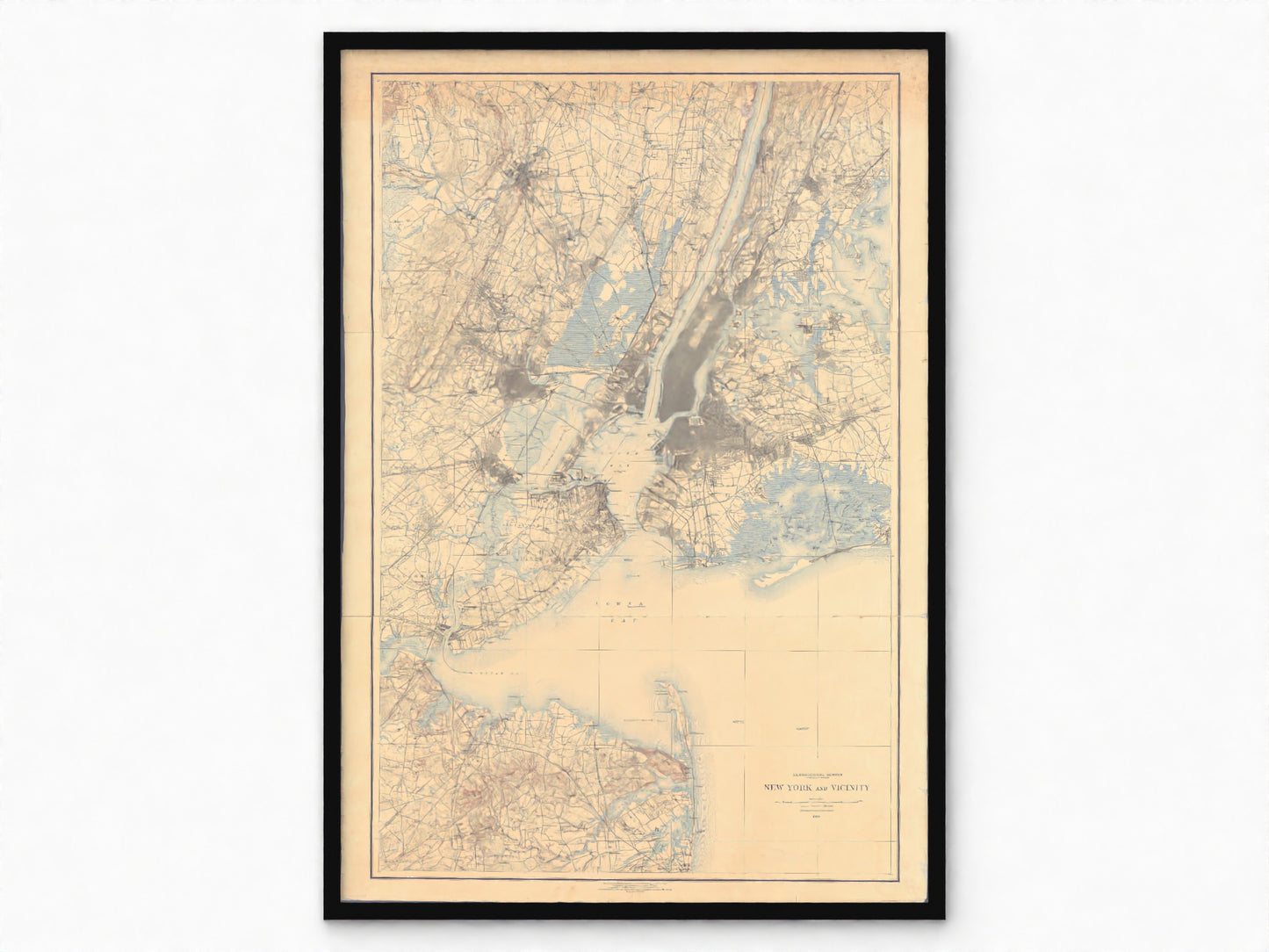 1895 New York City Map | Historic Topographic Map