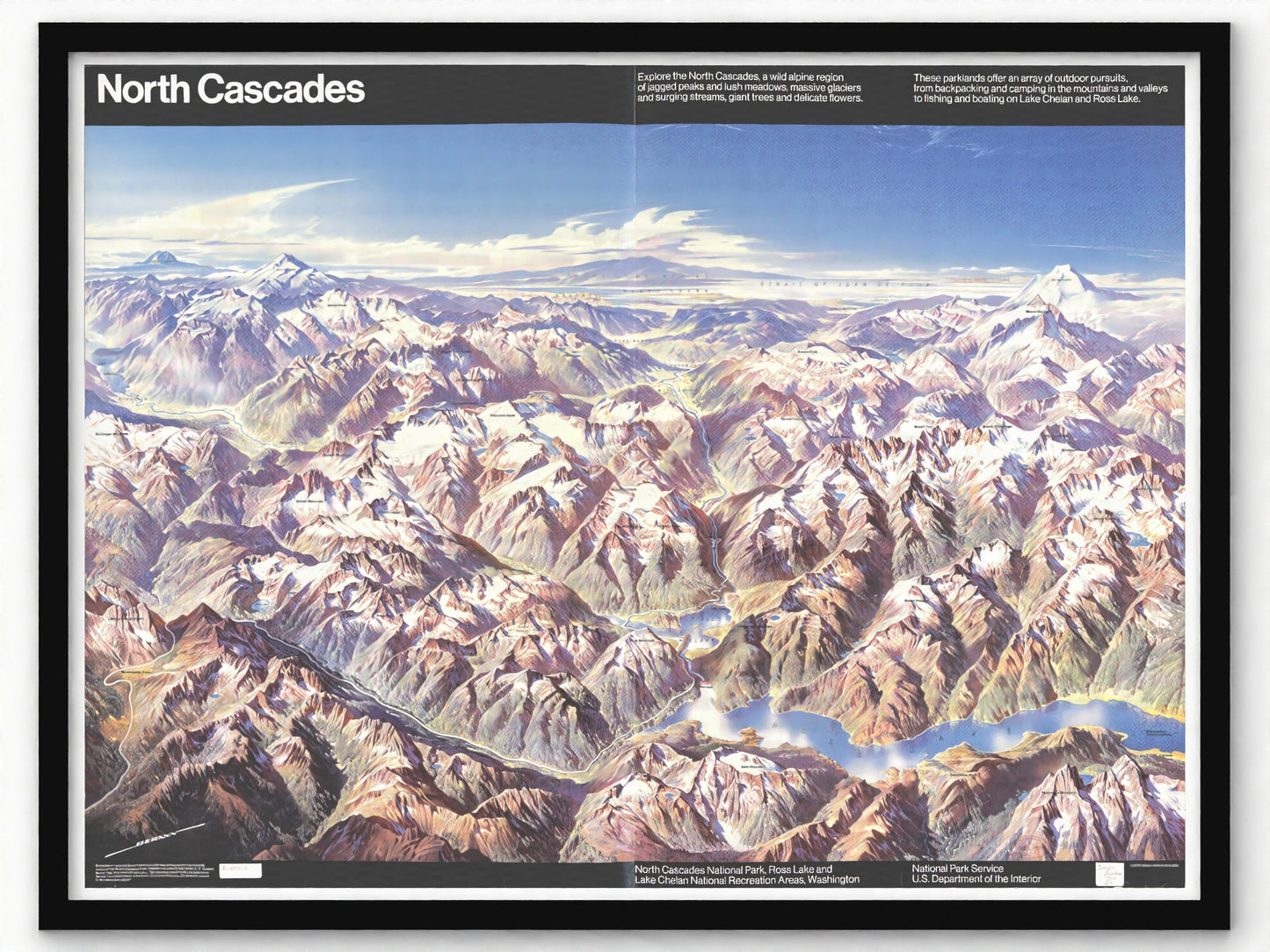 1984 North Cascades National Park | Panoramic Map