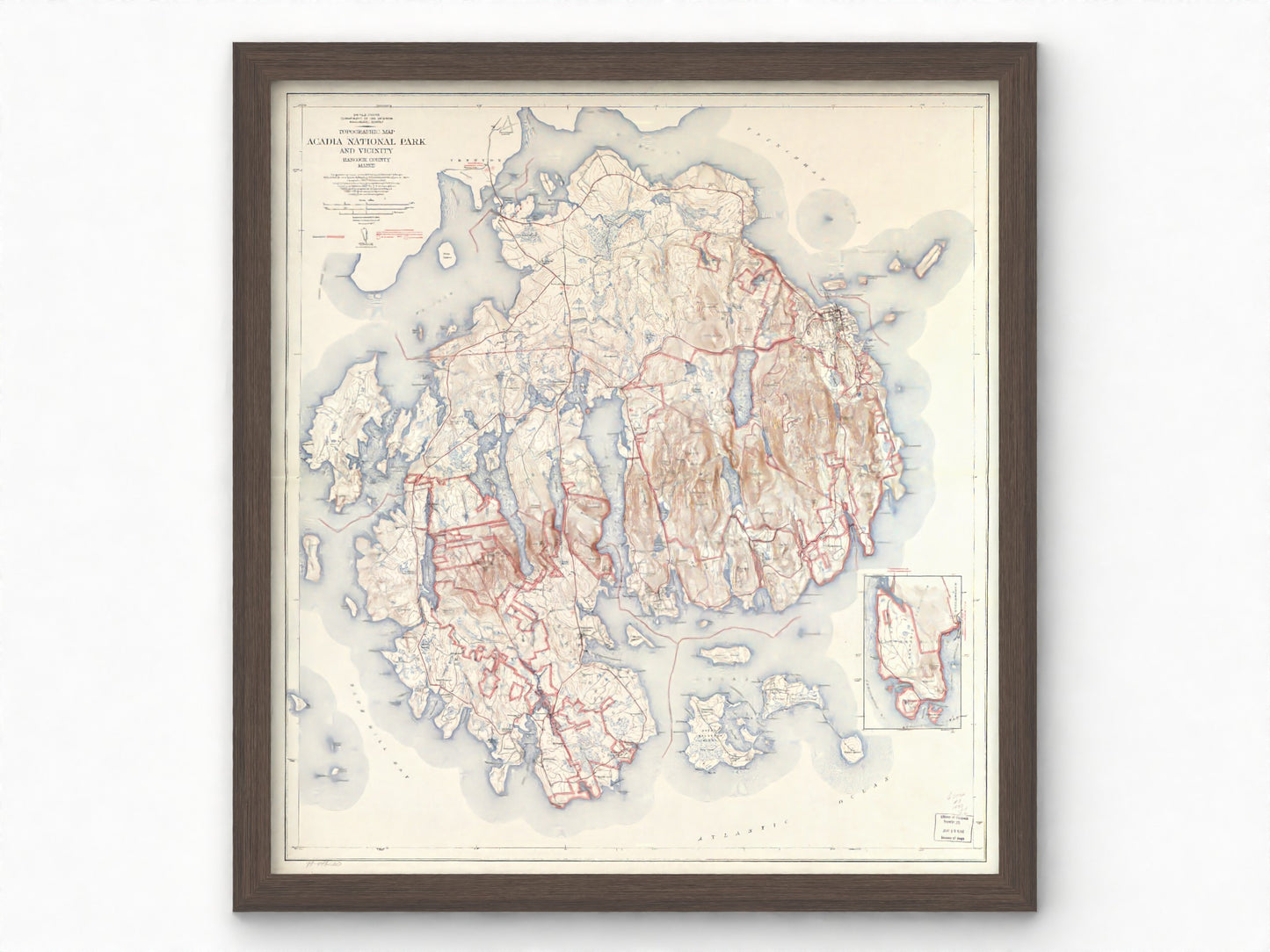 1942 Acadia National Park | USGS Historic Topographic Map