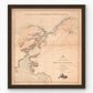 North America Polar Region Map | 1903 Exploration Routes from Baffin Bay to The Lincoln Sea