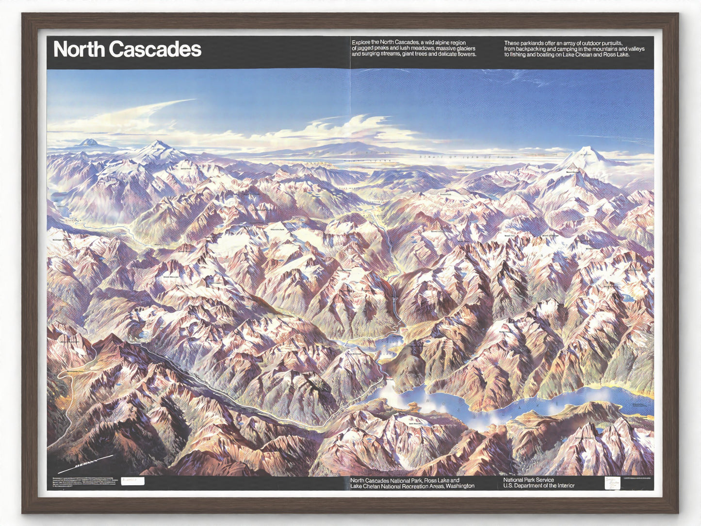 1984 North Cascades National Park | Panoramic Map