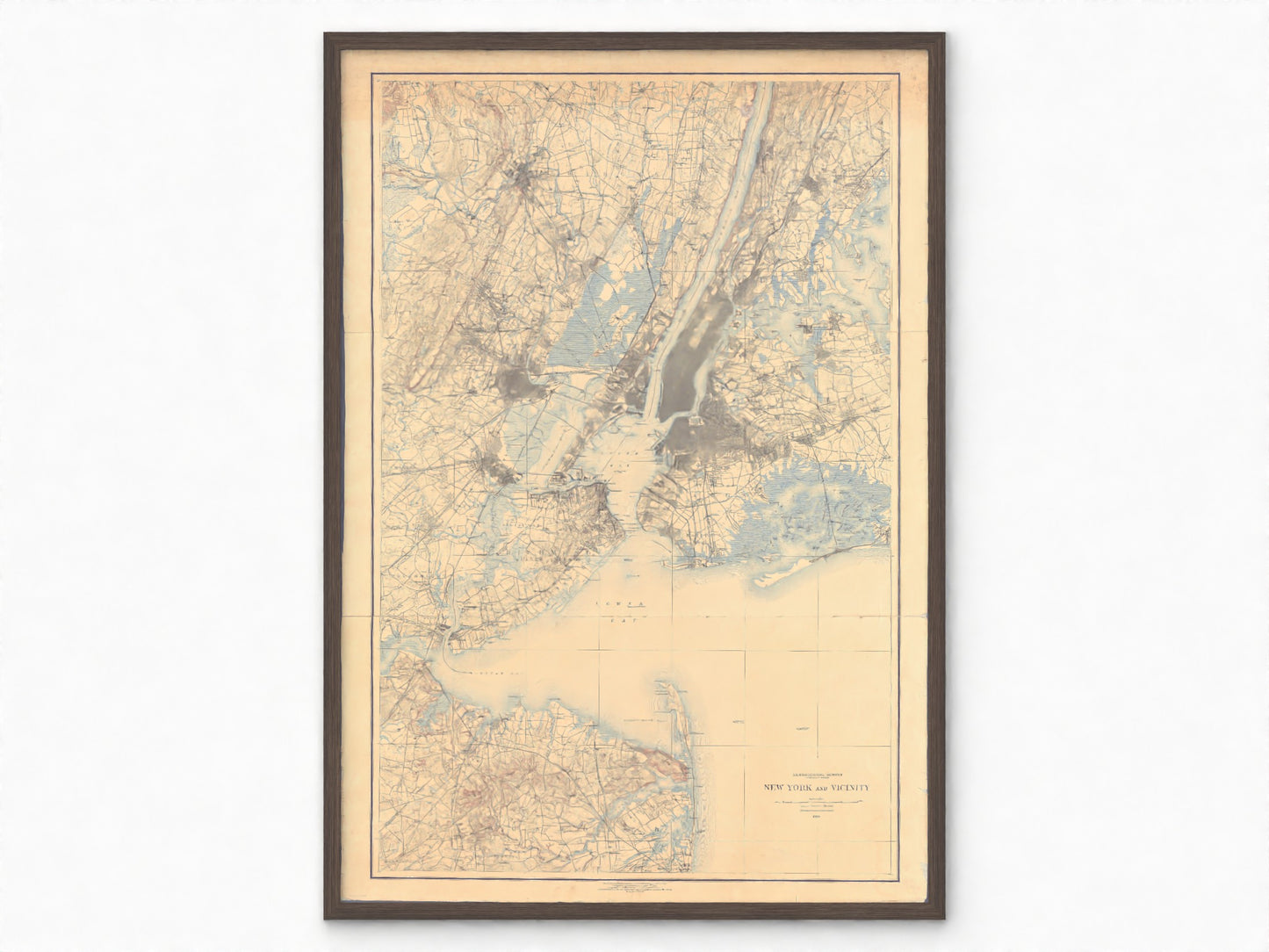 1895 New York City Map | Historic Topographic Map