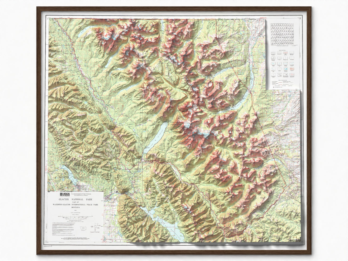 1998 Glacier National Park | Topographic USGS Map