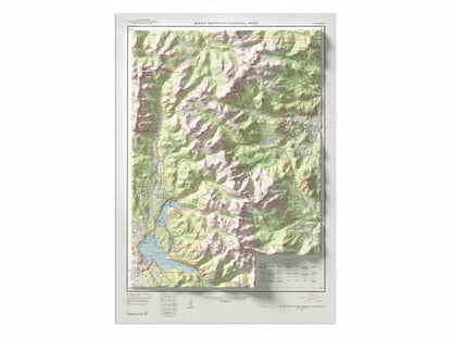 1961 Rocky Mountain National Park, Colorado | Historic USGS Topo Map | Shaded Relief